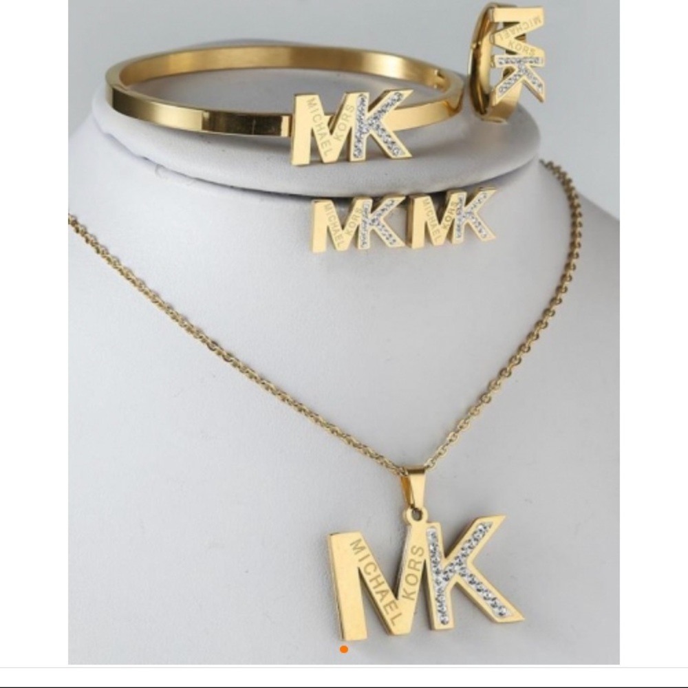 Luxury brand jewelry stainless steel set 4 PCS